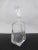Transparent Art Deco Style Heavy Faceted Crystal Geometric Decanter For Sale - Image 8 of 9