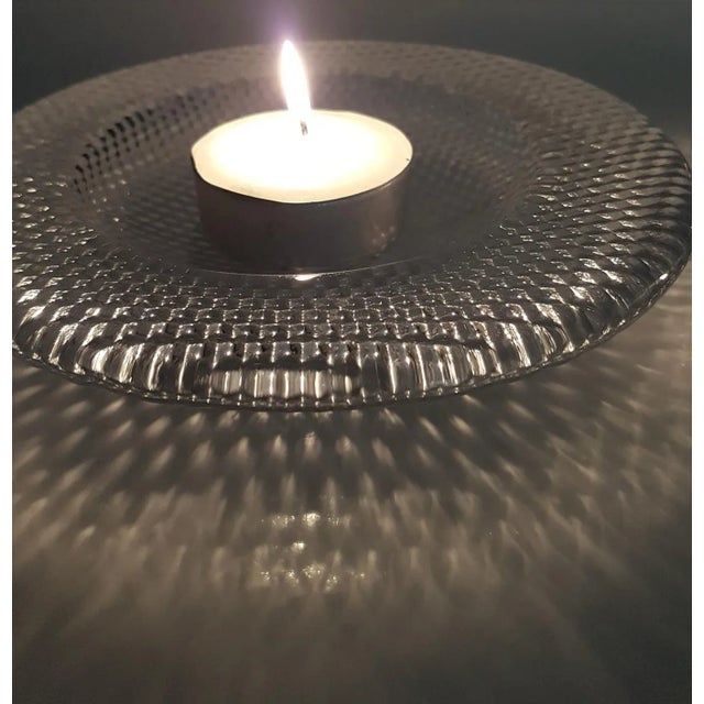 Crystal Glass Votive Candleholders by Holmegaard, 1980s, Set of 2 For Sale - Image 3 of 12