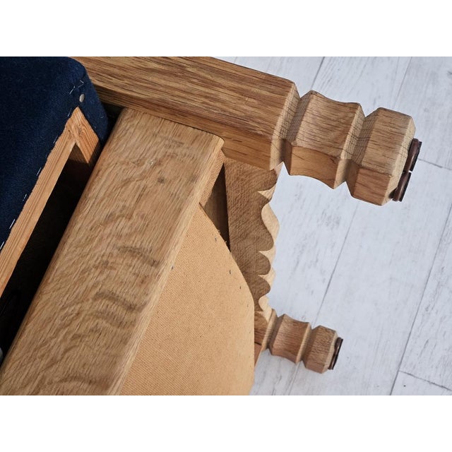 Danish Sleeping Foldable Sofa in Oak, 1970s For Sale - Image 15 of 18