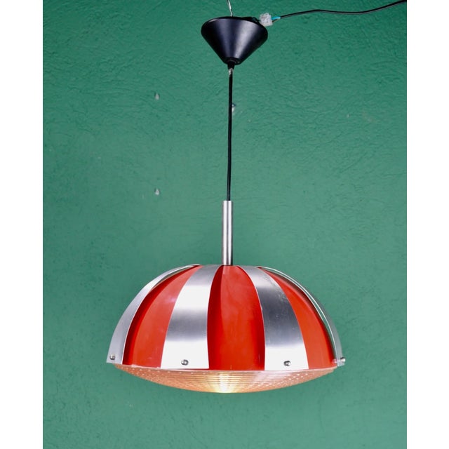 Plastic & Metal Ceiling Lamp, 1970s For Sale - Image 12 of 12