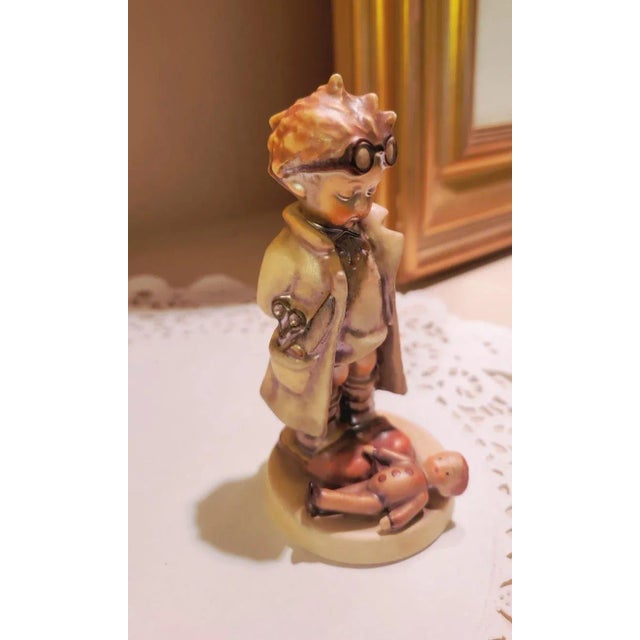 Chestnut Vintage Hummel Goebel Doctor Boy Figurine, #127, Goebel West Germany, Doctor Puppendoktor For Sale - Image 8 of 9