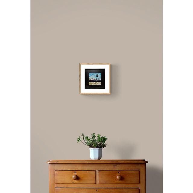 "Black Moon" was painting in 2024. It is made of enamel on steel with a semi-precious stone, measuring 6x6" unframed and...