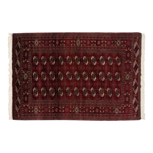 Vintage Fine Bokhara Rug - 4' X 6'1" For Sale