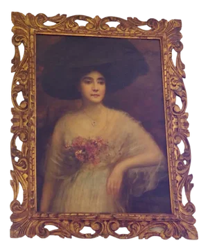Riccardo Galli, Portrait, Early 1900s, Oil on Canvas, Framed