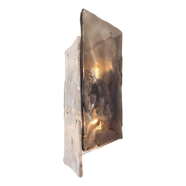 Large Murano Glass Sconce Wall Light attributed to Kalmar, Austria, 1970s For Sale