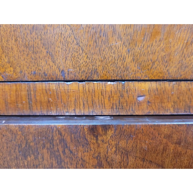Mid-Century Art Deco Style Walnut Tall Boy, 1950s For Sale - Image 18 of 18