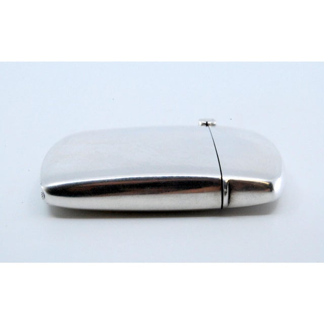 Square Silver Matchbox with Sandpaper Base For Sale - Image 3 of 11