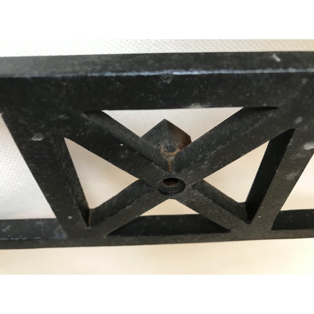 Glass and Metal Iron Console Side Table For Sale - Image 6 of 18