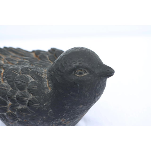Late 20th Century Cast Iron Chubby Bird Doorstop For Sale In Cincinnati - Image 6 of 6