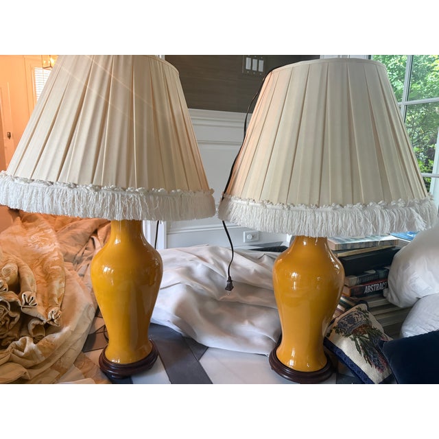 1996 Zoffany “Floral Urn” Bespoke 140" Drapery Ensemble With Lamps For Sale - Image 4 of 18