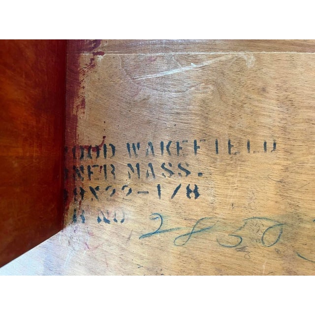 Champagne 1950s Solid Birch Heywood Wakefield Desk For Sale - Image 8 of 8