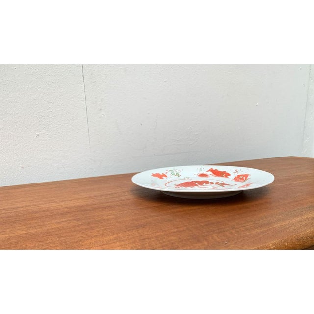Vintage Postmodern Porcelain Plate with Subvention Decor by René Fehr for Lengsfeld Porzellan, 1990s For Sale - Image 13 of 14