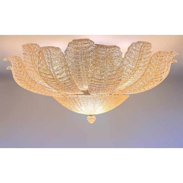 Metal Vintage Flush Mounts in Murano, 1990s, Set of 2 For Sale - Image 7 of 12