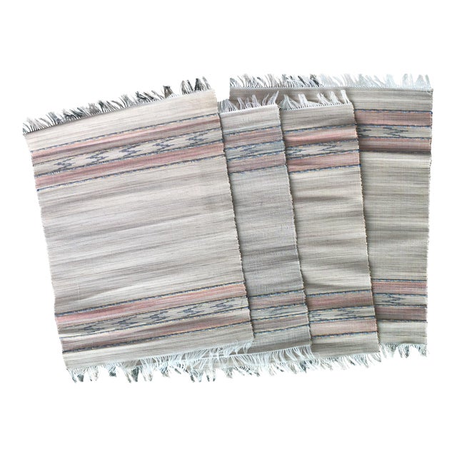 Vintage Boho Chic Fringed Placemats Set of 4 Chairish