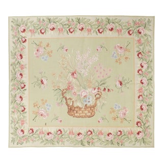 Aubusson Rug 4'6'' X 4'11'' For Sale