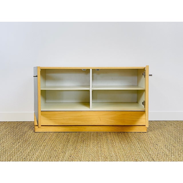 Jean Prouvé Vintage Sideboard in Ash Wood by Jean Prouvé, 1960s For Sale - Image 4 of 11