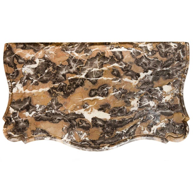 French 18th Century French Louis XV Period Giltwood Marble Console Pier Table For Sale - Image 3 of 12