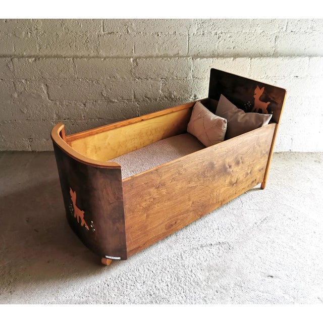 Mid-Century Modern Mid-Century Modern Children's Bed by Bambily, Belgium, 1950s For Sale - Image 3 of 16