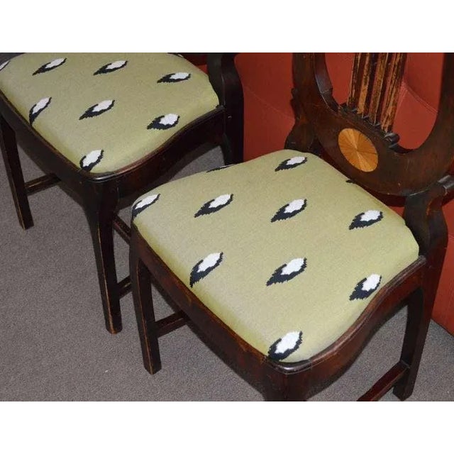 Pair of Antique Russian Empire Side Chairs For Sale - Image 4 of 6