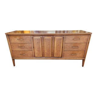 1960s Mid-Century Modern Broyhill Premier Forward 70s Line Lowboy Dresser For Sale