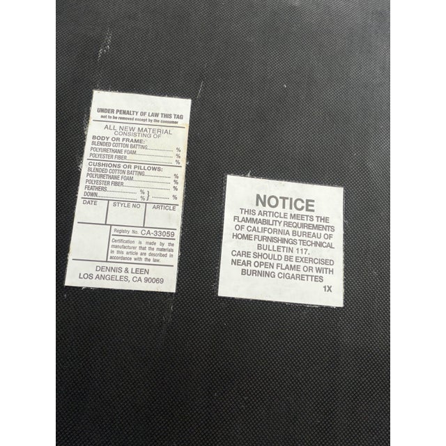 Wood Dennis & Leen for Formations Furniture Wingback Arm Chair - 1 of 2 For Sale - Image 7 of 7