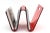 Vintage 1970's Italian Red Lucite and Chrome Two Part Magazine or Book Stand For Sale - Image 9 of 12
