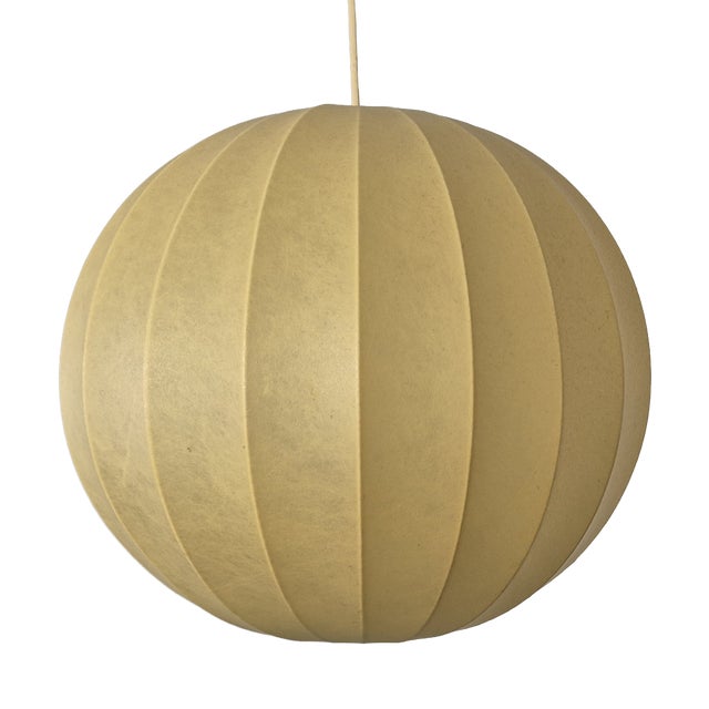 Vintage Cocoon Pendant Lamp, Italy, 1960s For Sale