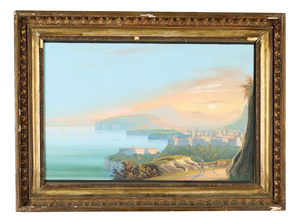 View of Sorrento, 1800s, Gouache on Paper