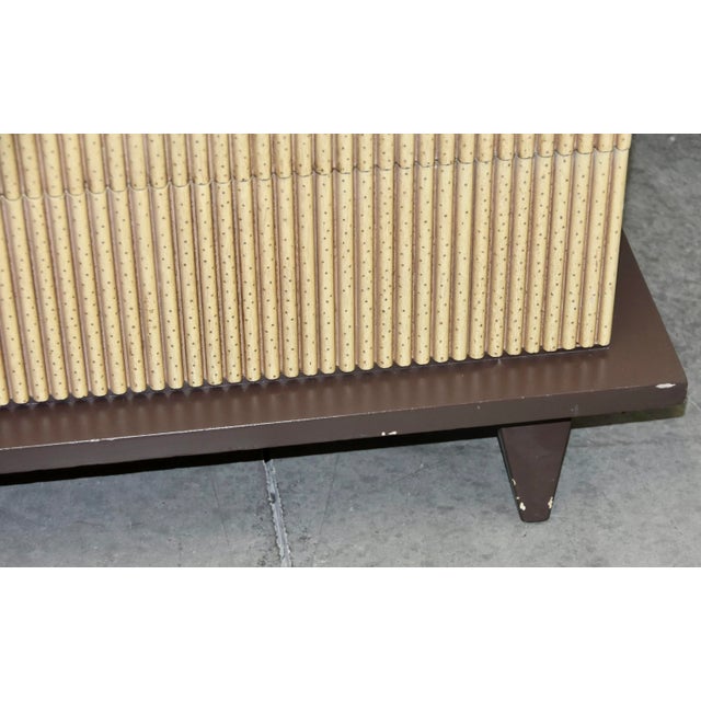 Wood Mid-Century Modern American of Martinsville Eight Drawer Bamboo Dresser For Sale - Image 7 of 12