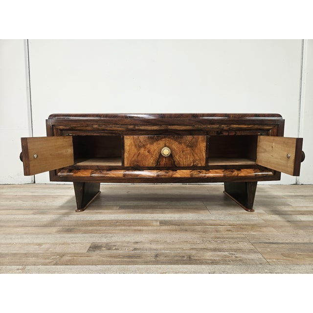 Tuscan Art Deco Dressing Table in Walnut Burl, 1940 For Sale - Image 9 of 17