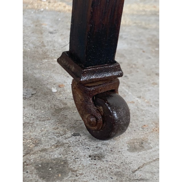 Brown 19th Victorian Gateleg Folding Side Table For Sale - Image 8 of 10