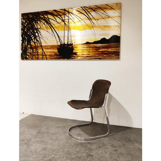 Etched Metal Wall Sculpture, 1970s For Sale - Image 4 of 9