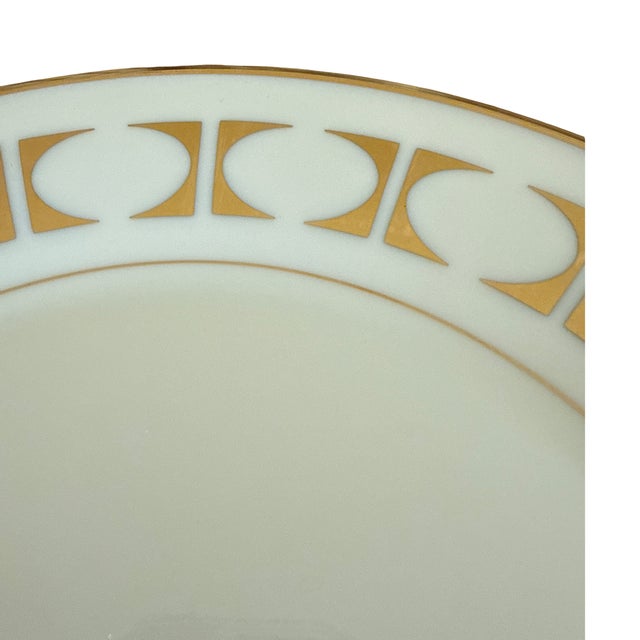 Lenox Vintage Lenox Tempo Gold Geometric Salad Plate For Sale - Image 4 of 6