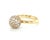 Mid 20th Century Tiffany & Co HardWear Pave Diamond 8mm Ball Ring 18K Yellow Gold Size 4 For Sale In Miami - Image 6 of 8