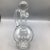 Perfect hand blown decanter with large round stopper, handle and pour spout.