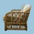 Coastal Vintage Fretwork Burnt Bamboo Sofa For Sale - Image 3 of 7