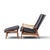 James Inc. Milo Baughman for James Inc. Mid Century Reclining Lounge Chair With Ottoman For Sale - Image 4 of 9