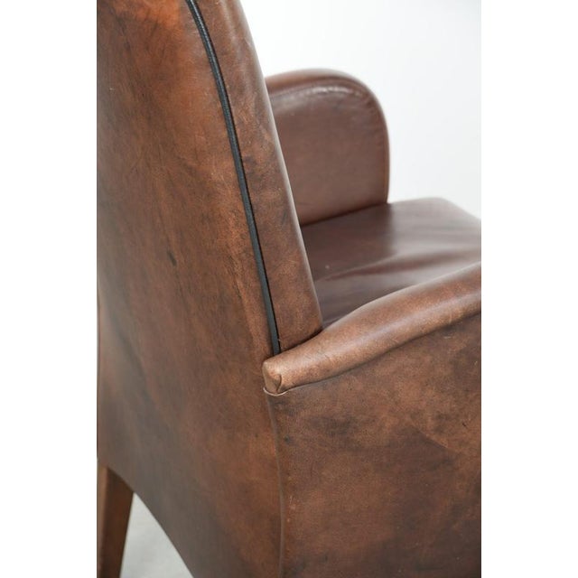 Dining Armchairs in Cowhide Leather, Set of 2 For Sale - Image 11 of 14