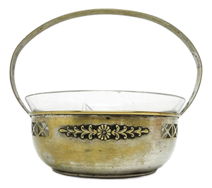 Silver-Plated Brass Sugar Bowl from Berndorf, Germany, 1920s