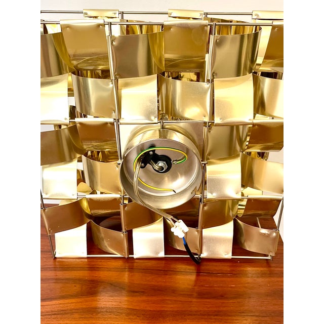 Gold Atlas Lamp by Max Sauze, France, 1975 For Sale - Image 8 of 9