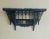 1980s Vintage Moroccan Musharabi Blue Wooden Wall Shelf For Sale - Image 9 of 9