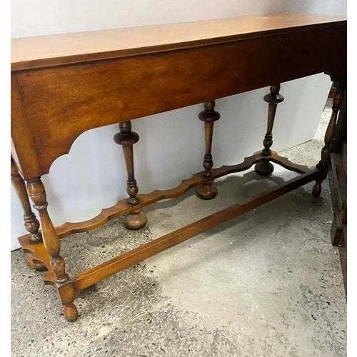 Jacobean Revival Dresser in Walnut, 1930s For Sale - Image 11 of 13