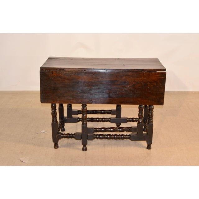 17th Century 17th C English Oak Gateleg Table For Sale - Image 5 of 9