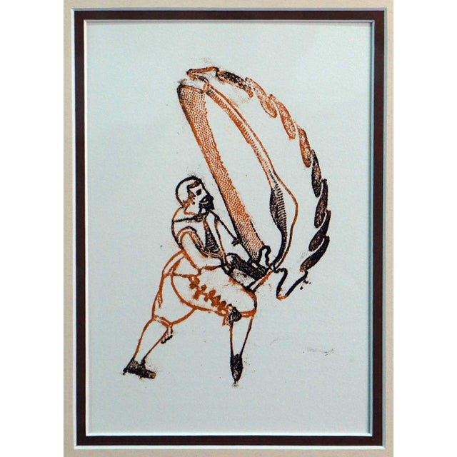 Modern Max Ernst Original Limited Edition Lithograph, "Nachwort" For Sale - Image 4 of 6