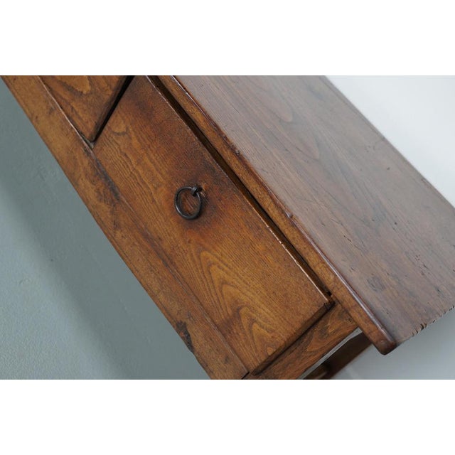 Spanish 18th Century Farmhouse Coffee Table in Chestnut For Sale - Image 6 of 16