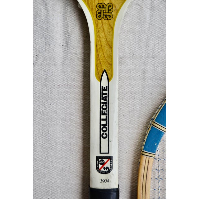 Wood Mid 20th Century Wooden Tennis Racquets For Sale - Image 7 of 13