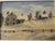 Mid-Century Modern Petite Oil on Wood Rural Scene, Vintage For Sale - Image 3 of 7