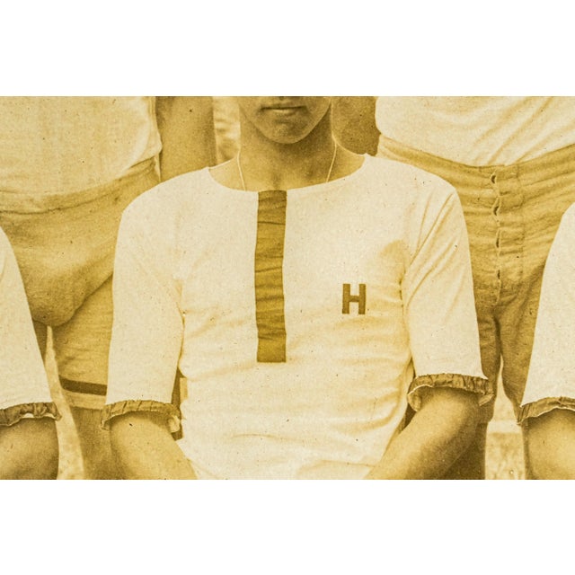 Rare Pair of Framed Antique Harvard University Rowing Crew Photographs Photos Portrait Sports Team Man Cave Home Wall Decor For Sale - Image 15 of 18