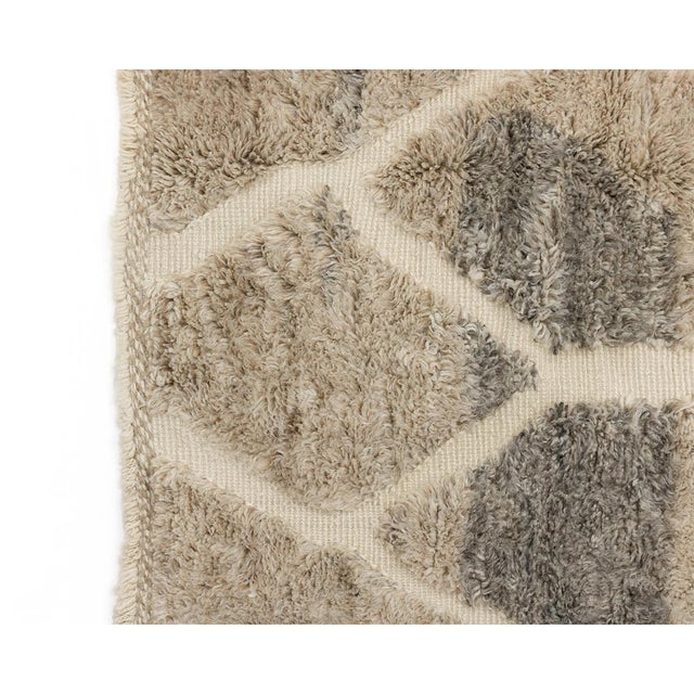 Contemporary Hand-Knotted Wool Premium Rug by Azele Studio For Sale - Image 3 of 11