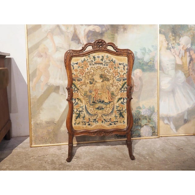 Rococo Period French Régence Firescreen With Needlepoint Inset, Circa 1720 For Sale - Image 3 of 13